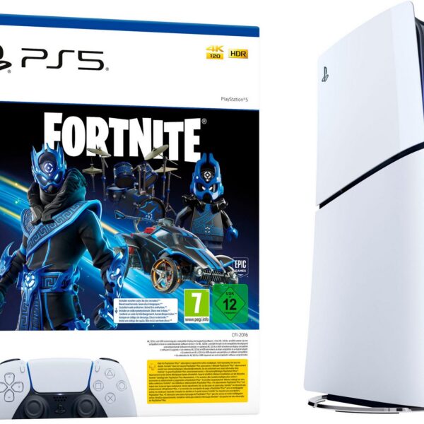 PLAYSTATION 5 Disk Edition (Slim) – Fortnite Cobalt Star Bundle